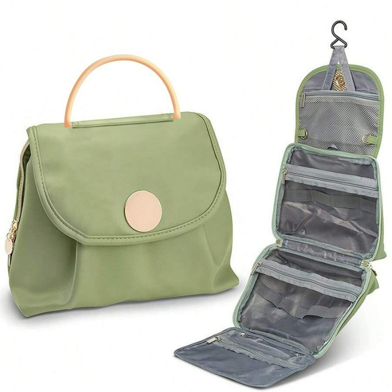 Travel Accessories Needed - Waterproof Toiletry Bag Hanging Travel Organizer