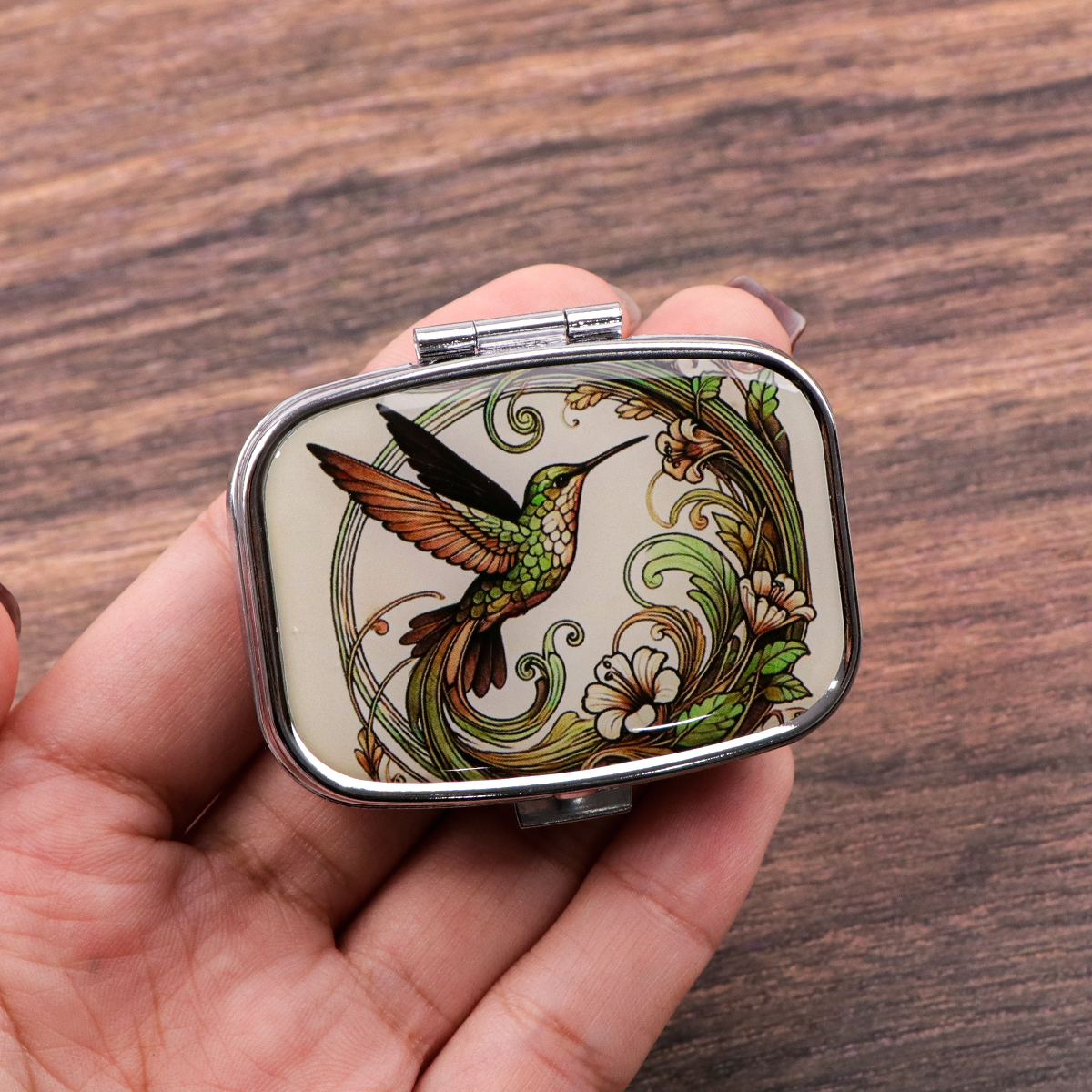 Travel Accessories Kit - Cute Bird Cartoon Travel Pill Organizer
