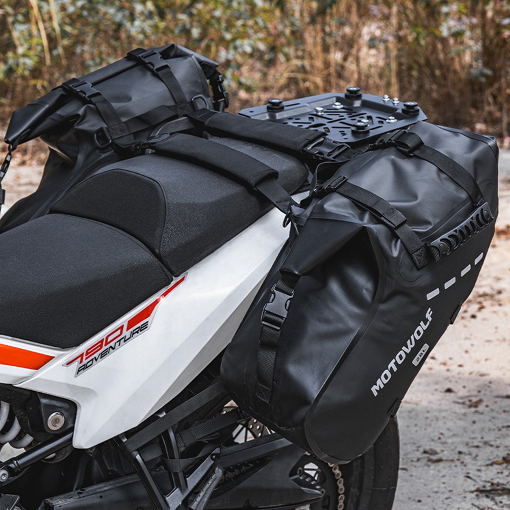 Travel Accessories Logo - Universal Motorcycle 18/28/48L Waterproof Travel Luggage