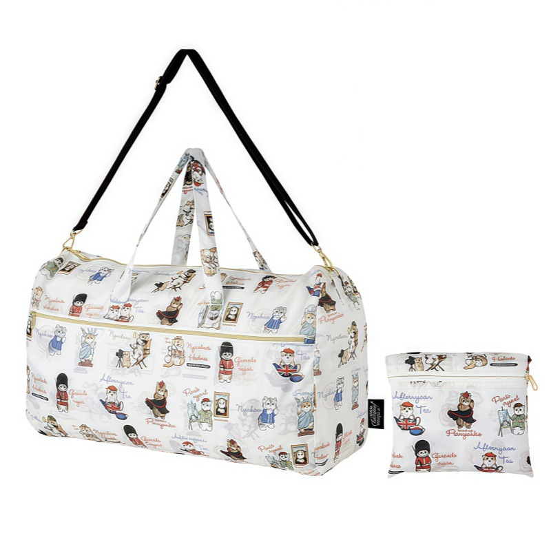 Travel Accessories Logo - Mofusand Foldable Portable Handheld Travel Duffel