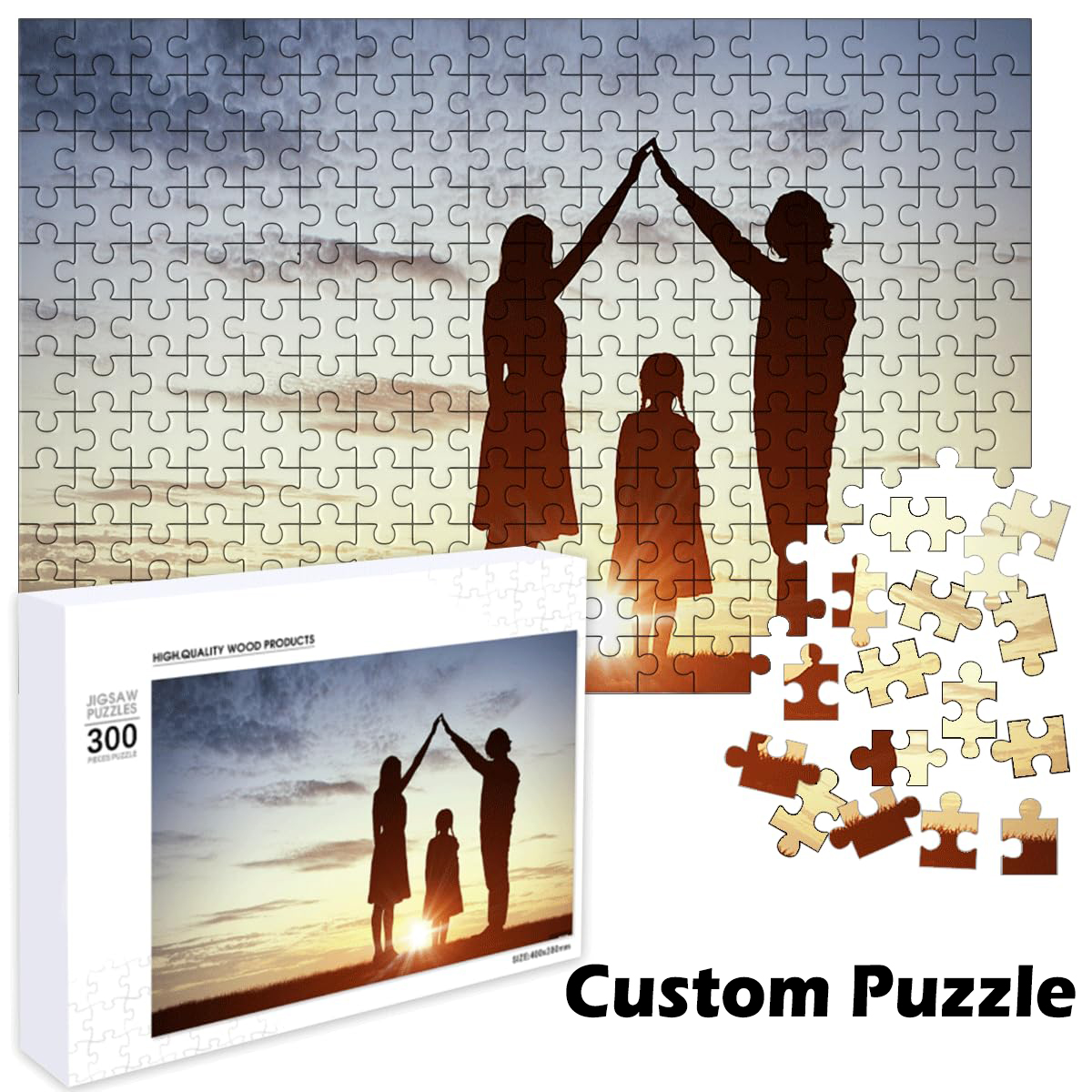 Travel Accessories Unique - 108/200/300/500/1000 Pieces Personal Custom Puzzles Handmade