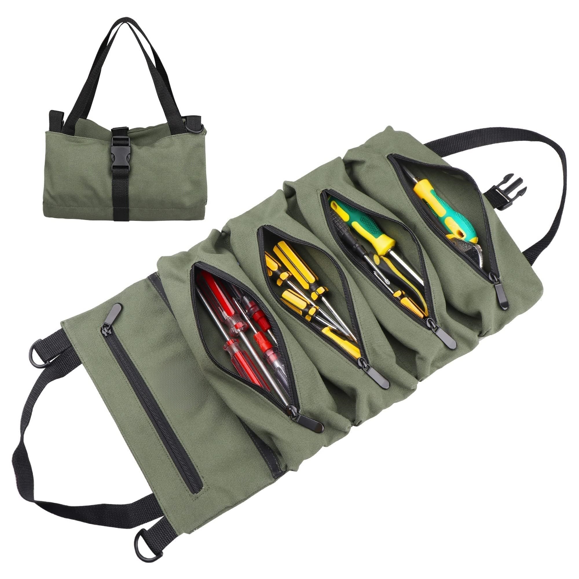 Canvas Tool Roll Up Pouch - He - Travel Router Accessories incelemesi ve fiyatı