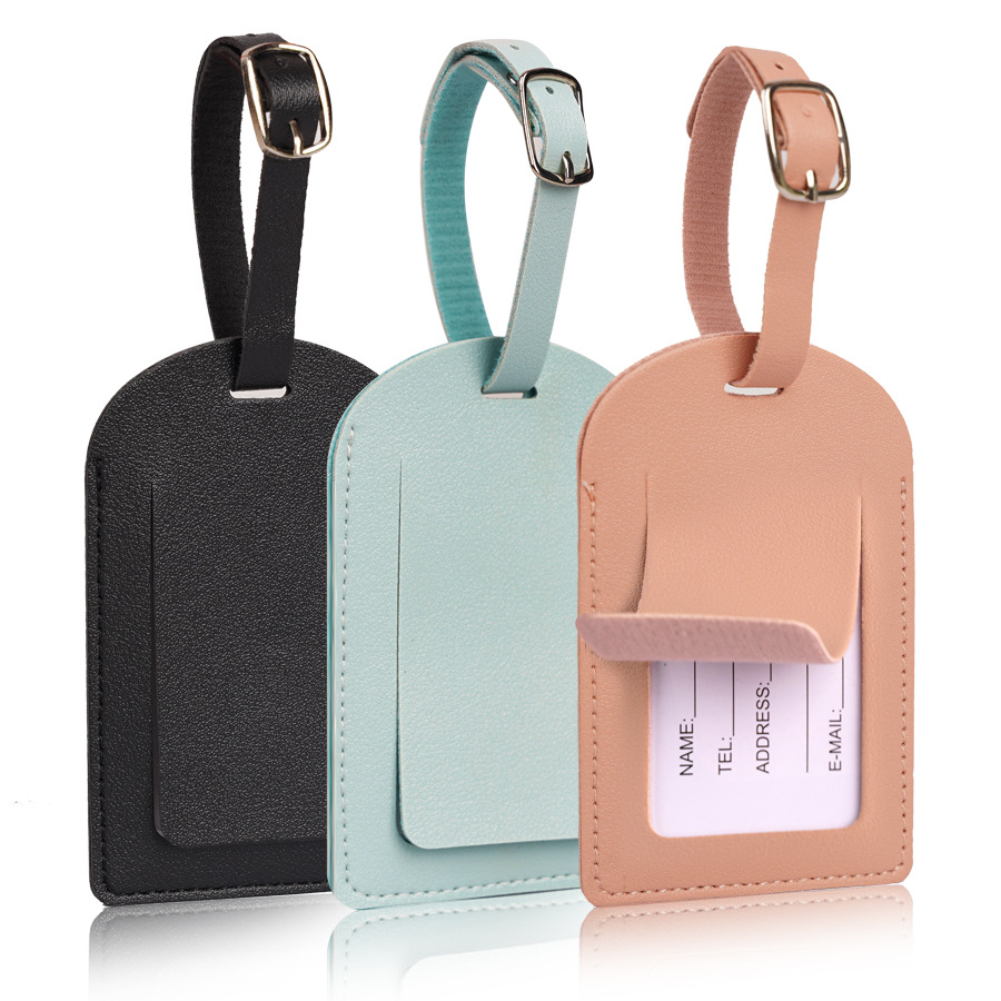 Women Men Luggage Tags PU Leat - Travel Accessories Unique incelemesi ve fiyatı