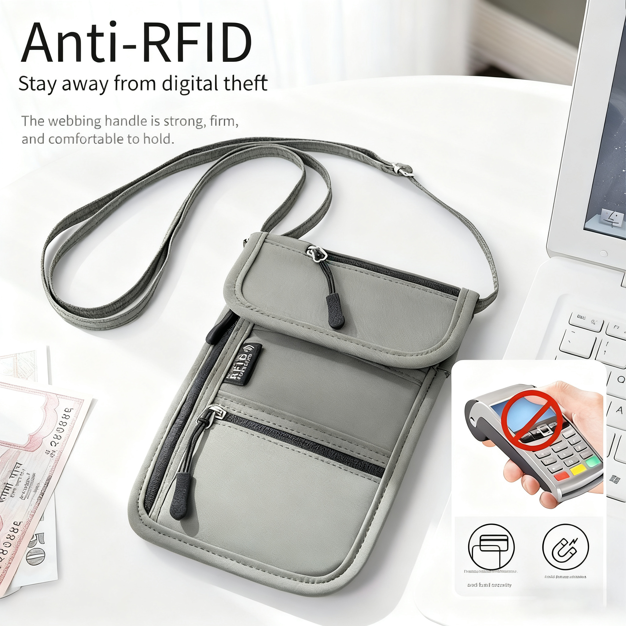 Personal Neck Wallet RFID Bloc - Travel Accessories Rfid incelemesi ve fiyatı