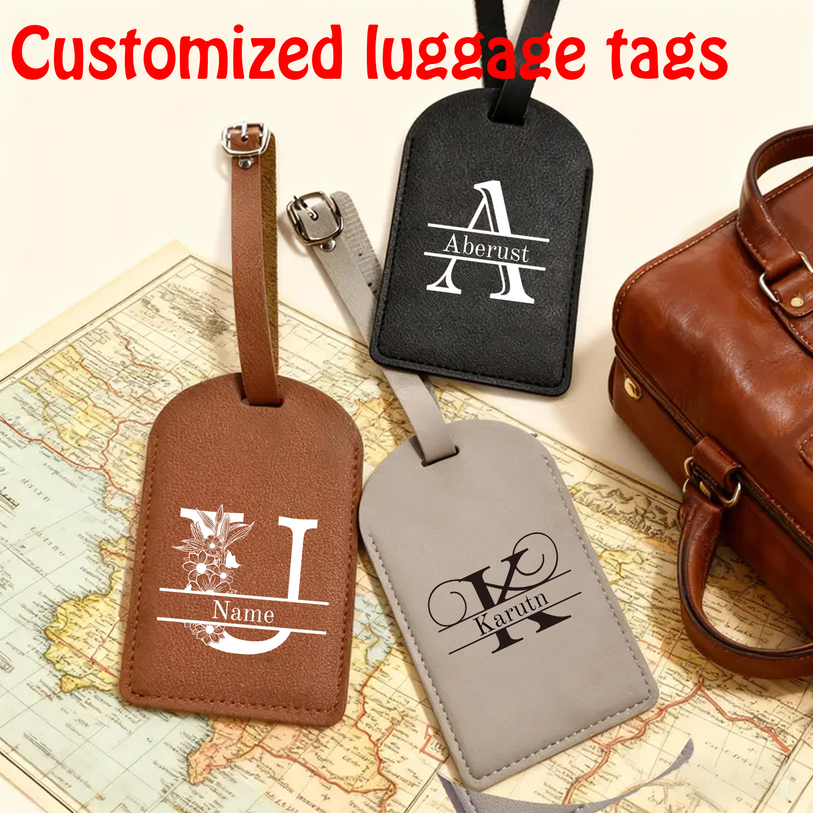 1pc,Personalize Luggage Tags,L - Travel Accessories Logo incelemesi ve fiyatı