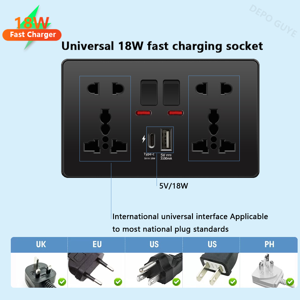 Universal Black USB Type-C 18W - Travel Accessories Uk incelemesi ve fiyatı