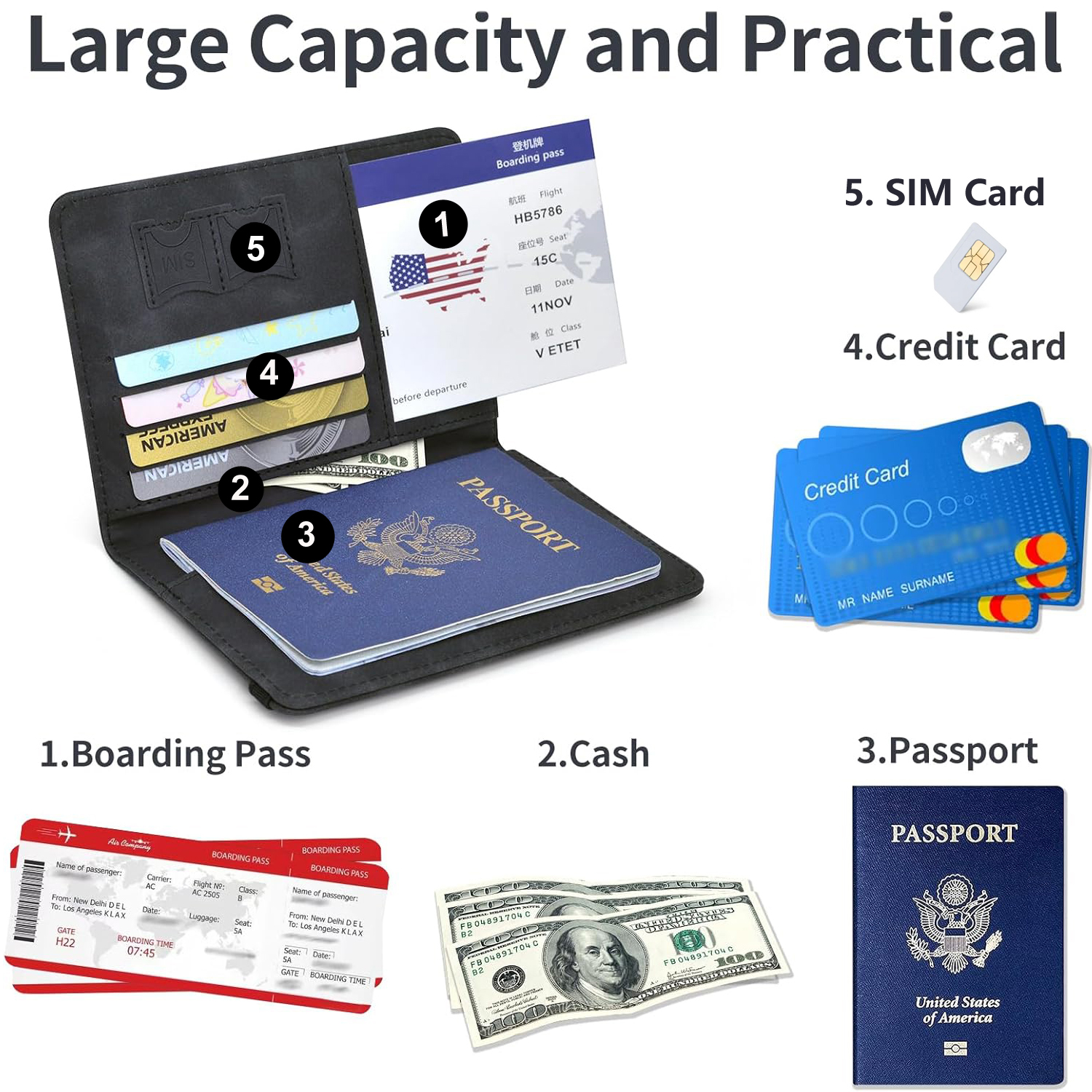 Passport Holder Wallet Cover T - Travel Accessories Rfid incelemesi ve fiyatı