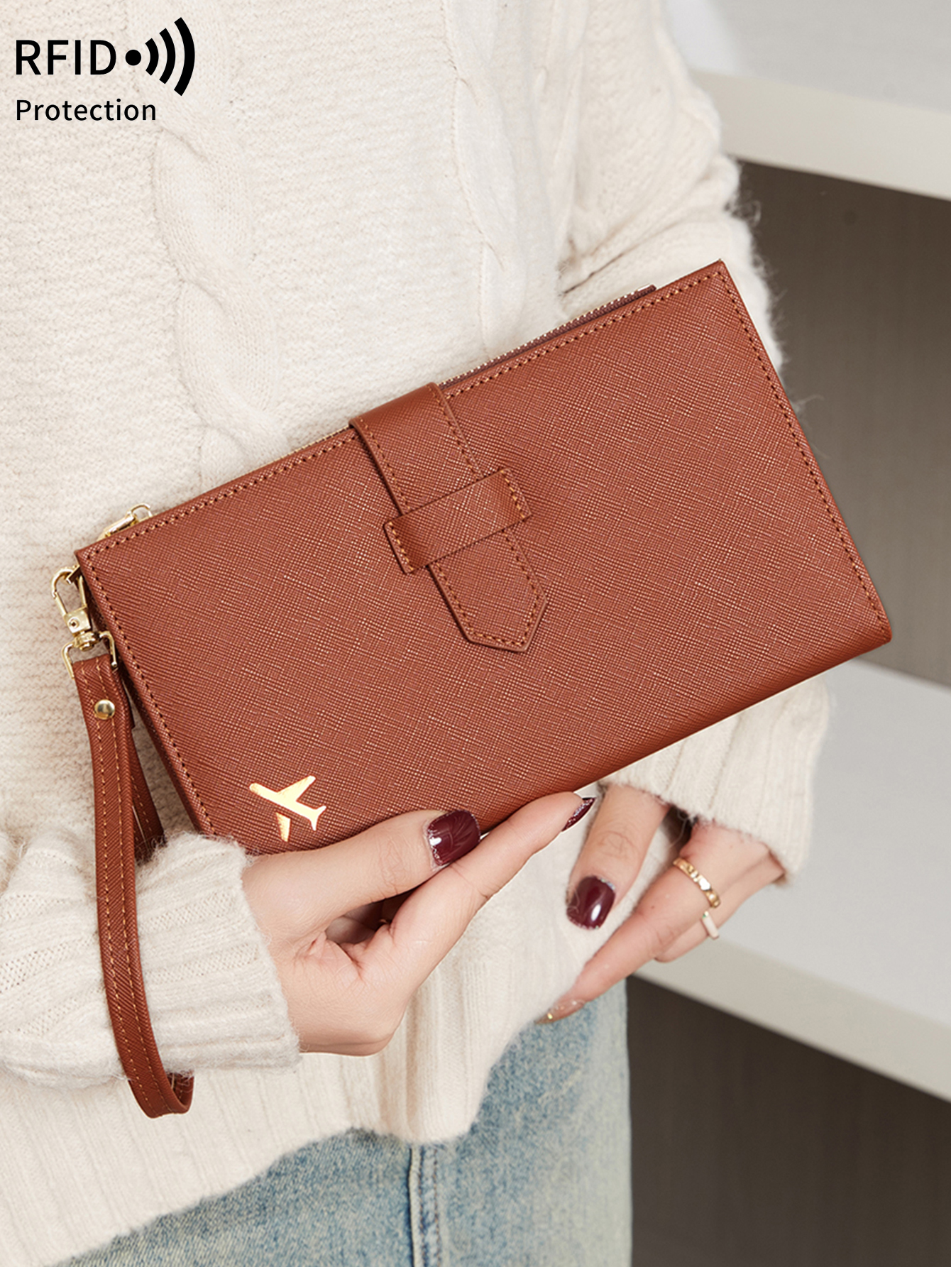 Fashionable PU leather airplan - Travel Accessories Rfid incelemesi ve fiyatı