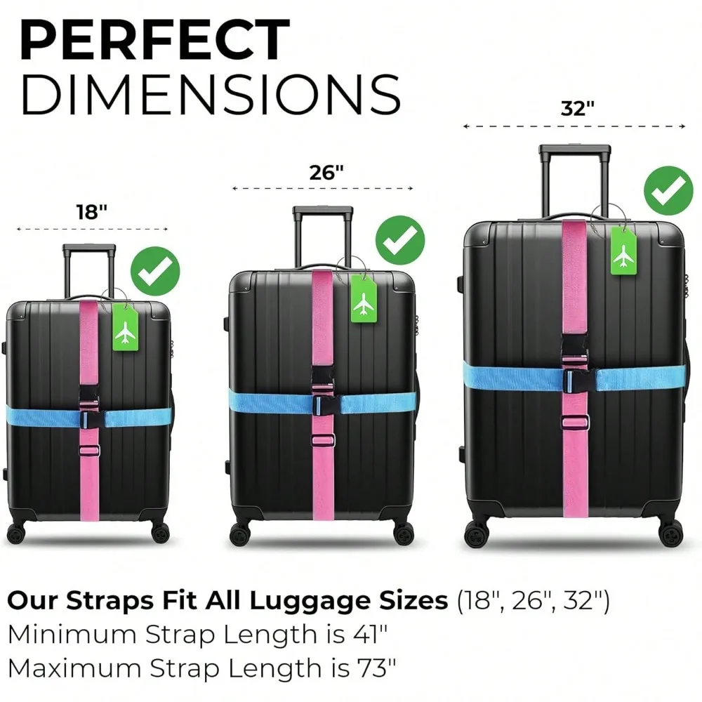 Luggage Strap Set with Luggage - Travel Accessories Kit incelemesi ve fiyatı