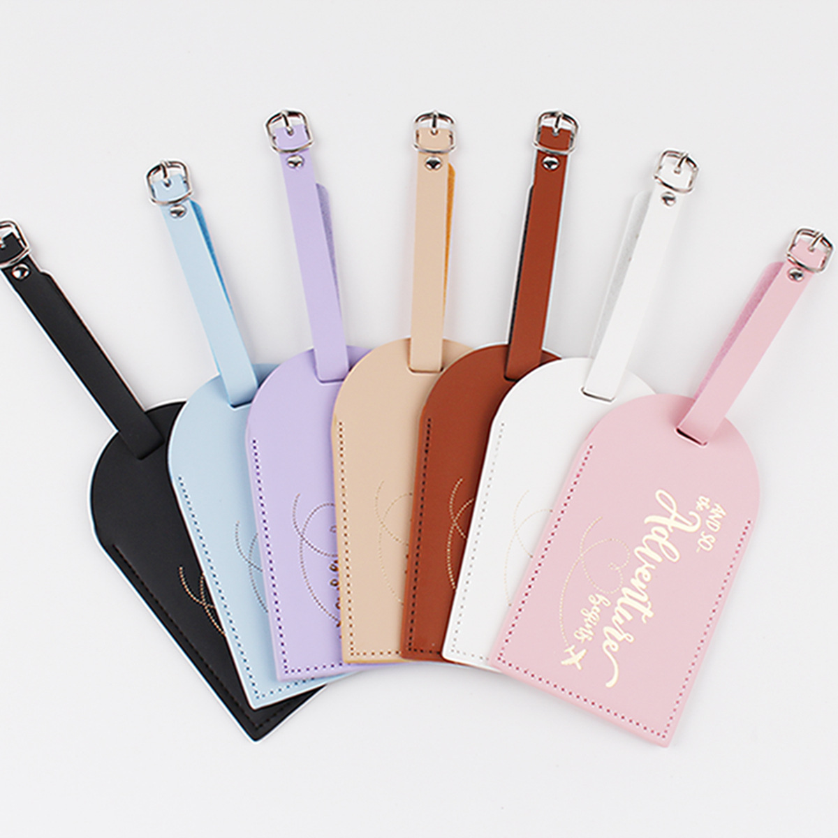 1PC Women Men PU Leather Lugga - Travel Accessories Logo incelemesi ve fiyatı
