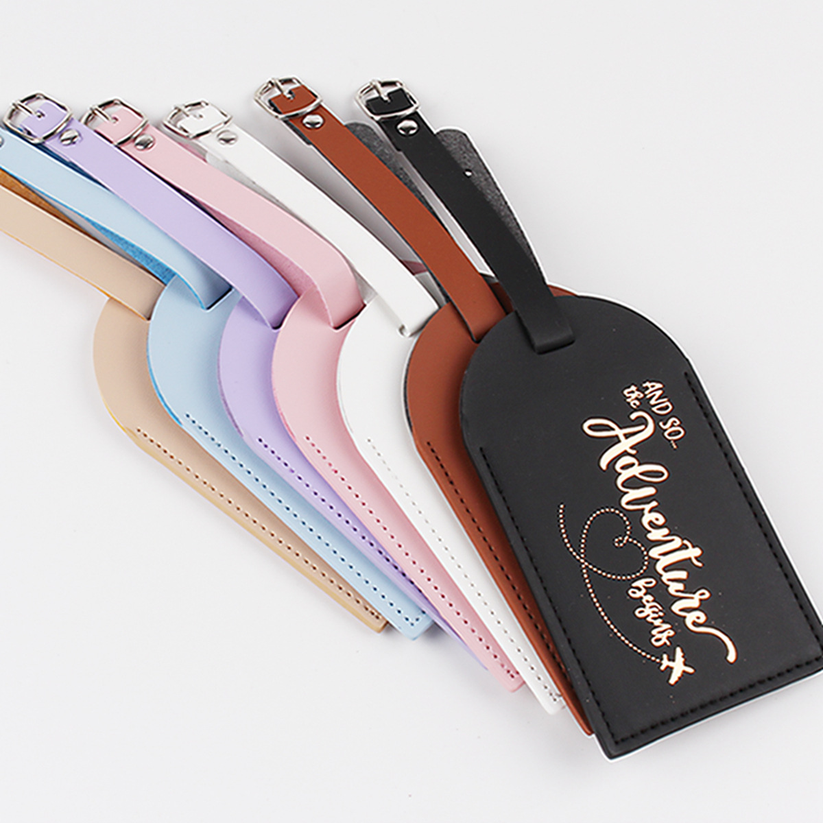 1PC Women Men PU Leather Lugga - Travel Accessories Logo incelemesi ve fiyatı