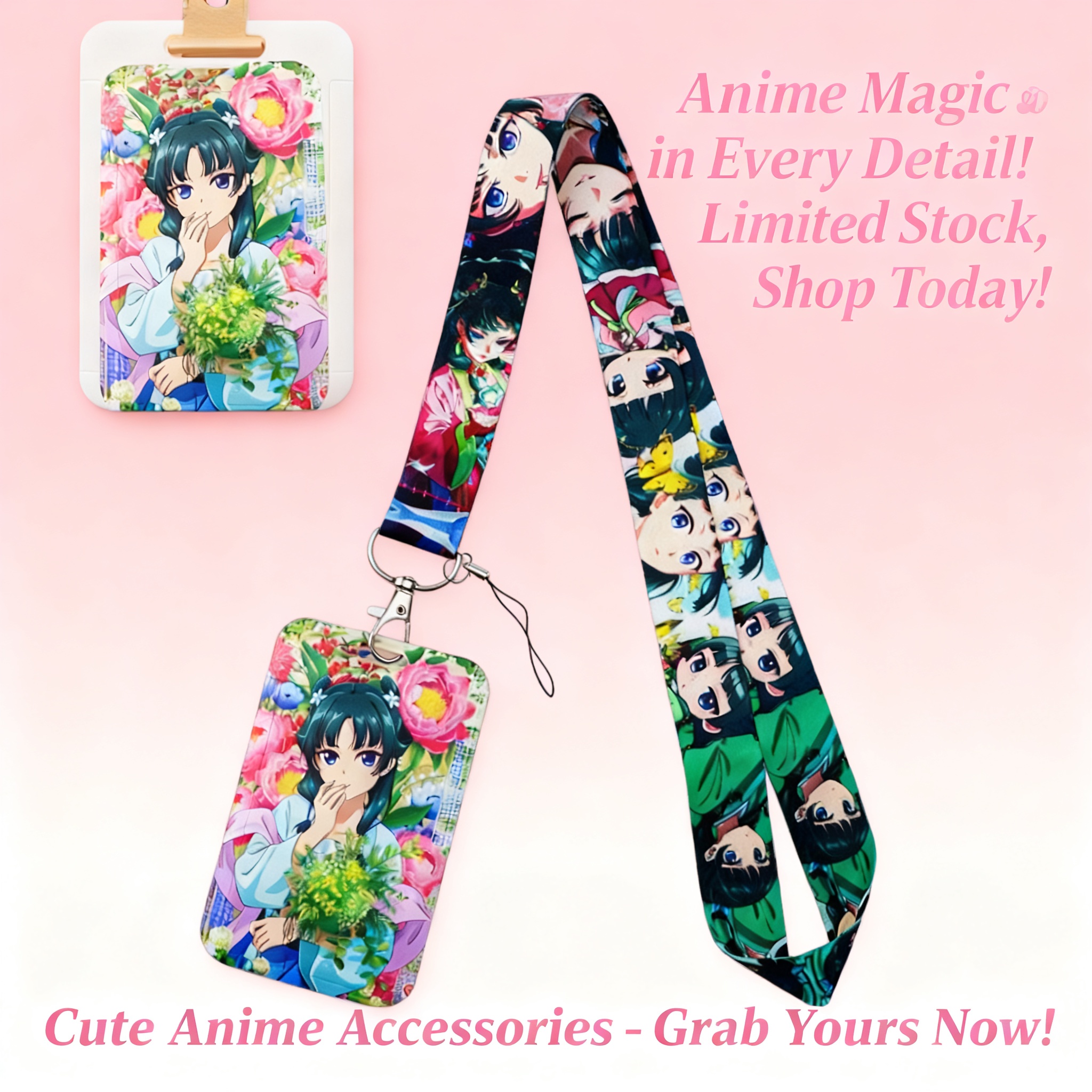 Cute Anime Girl Lanyard Neck S - Travel Accessories Logo incelemesi ve fiyatı