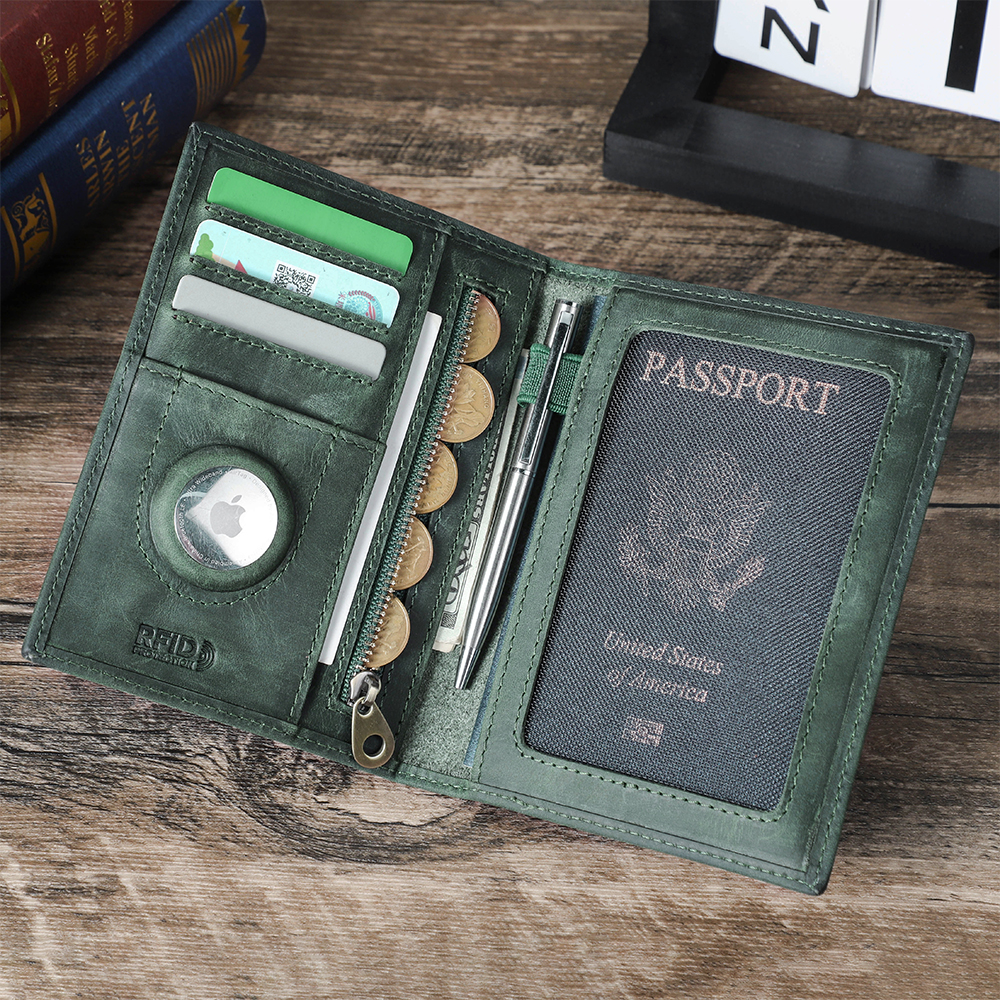 Genuine Cow Leather Passport H - Travel Accessories Rfid incelemesi ve fiyatı