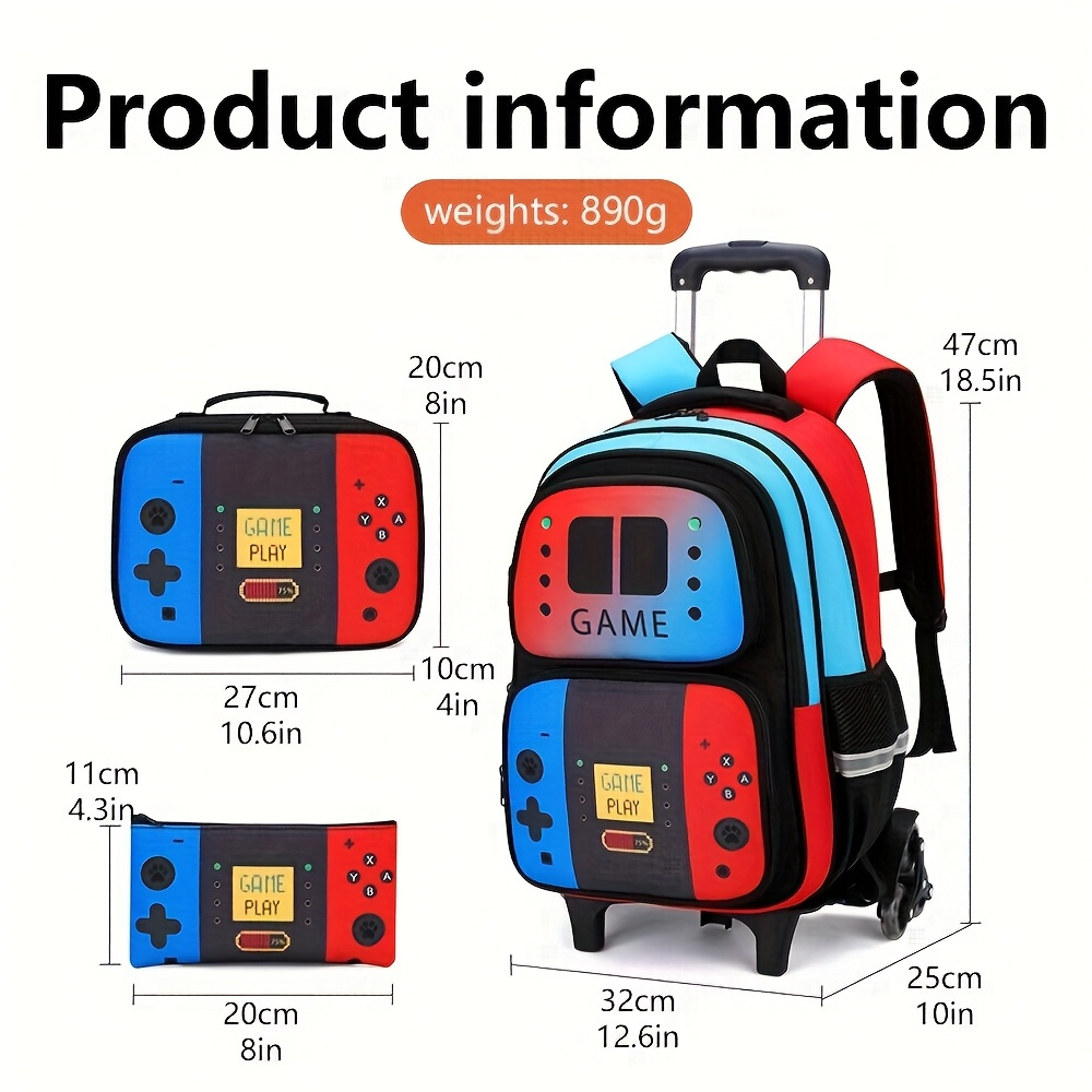 3PCS Kids Rolling Backpack for - Travel Router Accessories incelemesi ve fiyatı