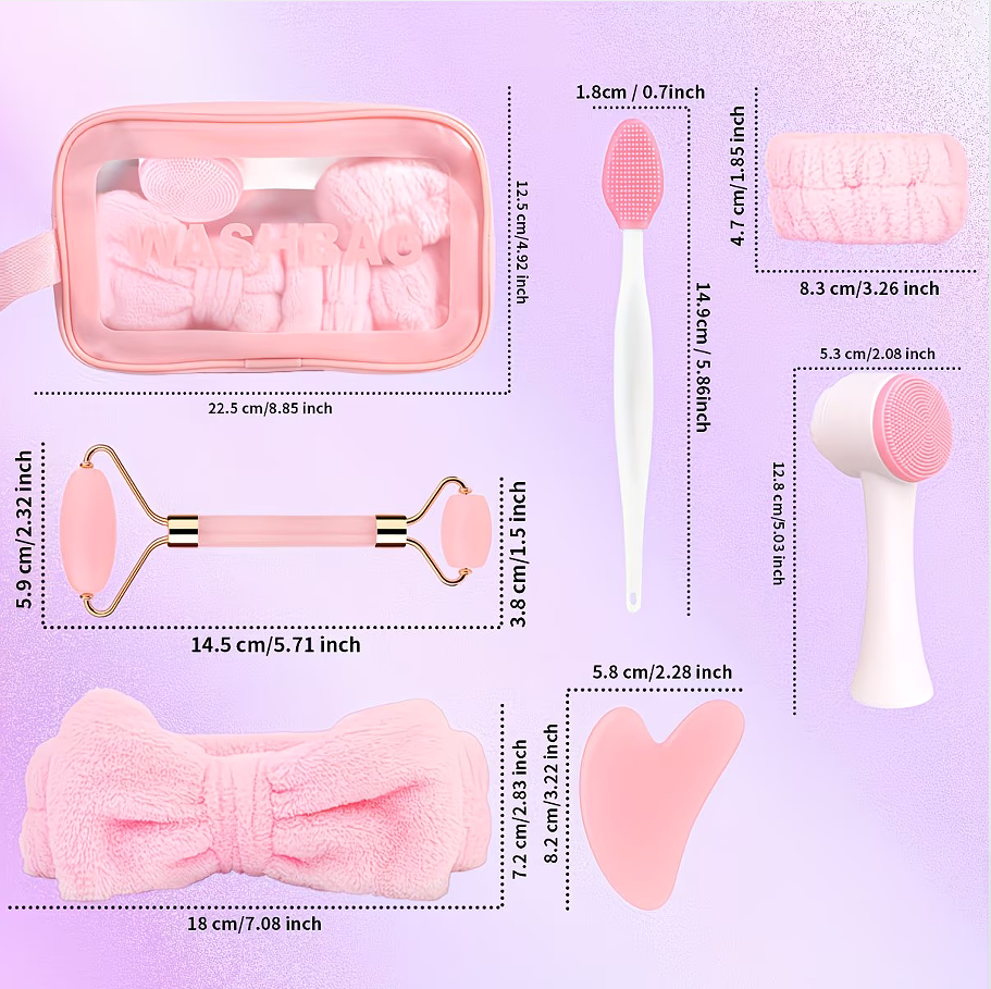 8-Piece Light Luxury Facial Ca - Travel Router Accessories incelemesi ve fiyatı