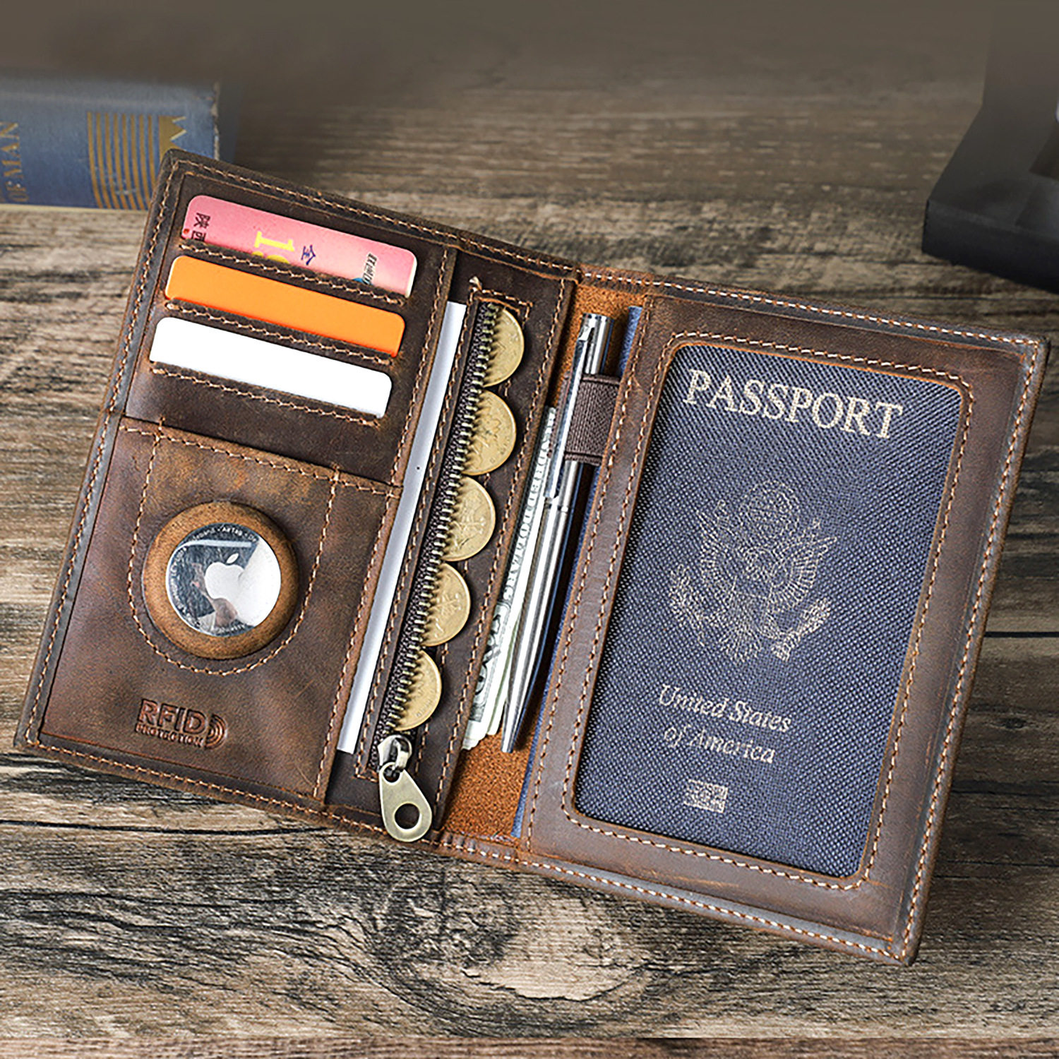 Custom Logo Genuine Leather Sl - Travel Accessories Rfid incelemesi ve fiyatı