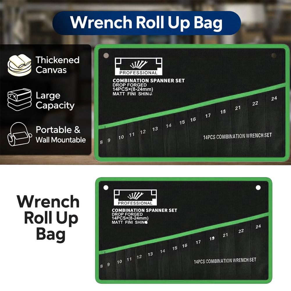 14 Pockets Roll Up Wrench Tool - Travel Router Accessories incelemesi ve fiyatı