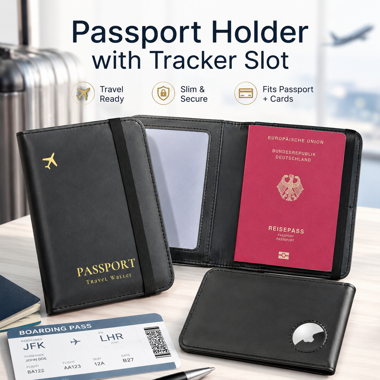 Passport Holder Wallet with Ai - Travel Accessories Rfid incelemesi ve fiyatı
