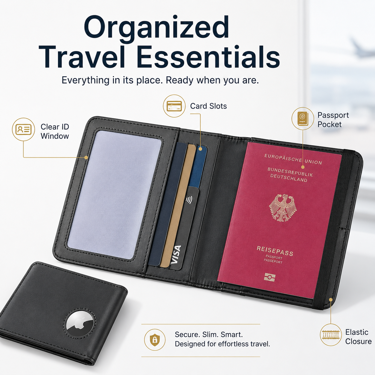 Passport Holder Wallet with Ai - Travel Accessories Rfid incelemesi ve fiyatı