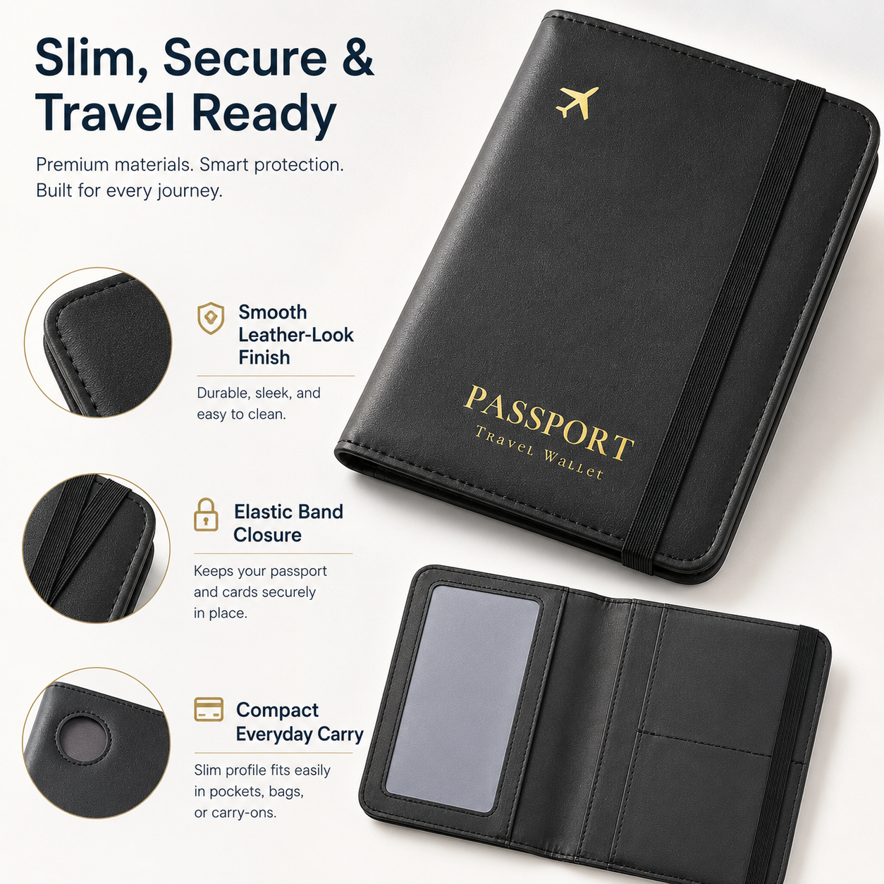Passport Holder Wallet with Ai - Travel Accessories Rfid incelemesi ve fiyatı